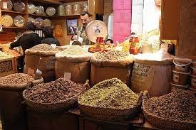 Spice Store @ Al-Madina Souq, the covered souq-market located at the heart of the Syrian city of Aleppo